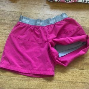 Pink Nike Athletic Shorts